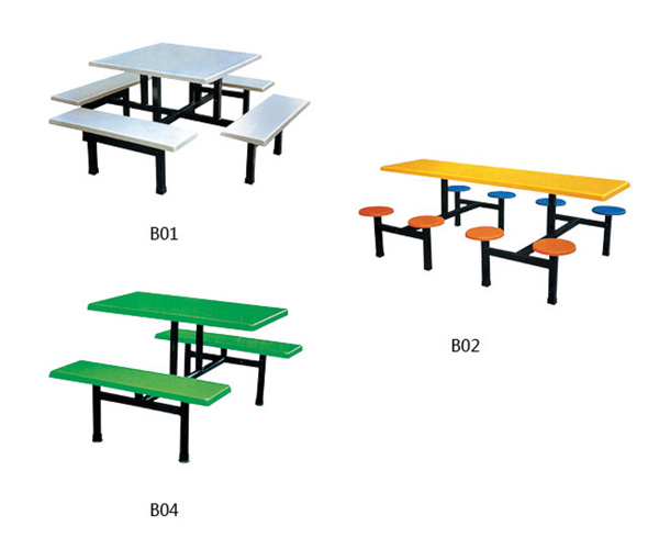 学校餐厅桌椅B01