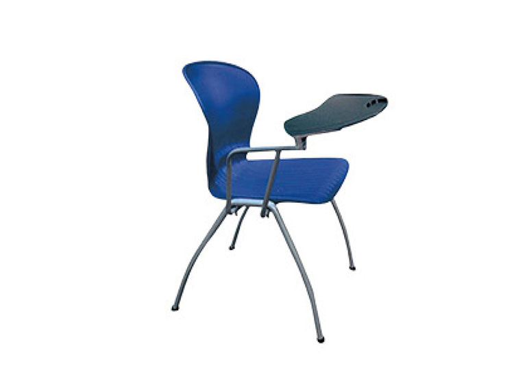 学校家具生产厂家 带写字板学生椅子 培训椅HX07+01B+H