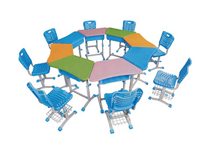 幼儿园课桌椅 多边形组合课桌椅 HYKZ-104